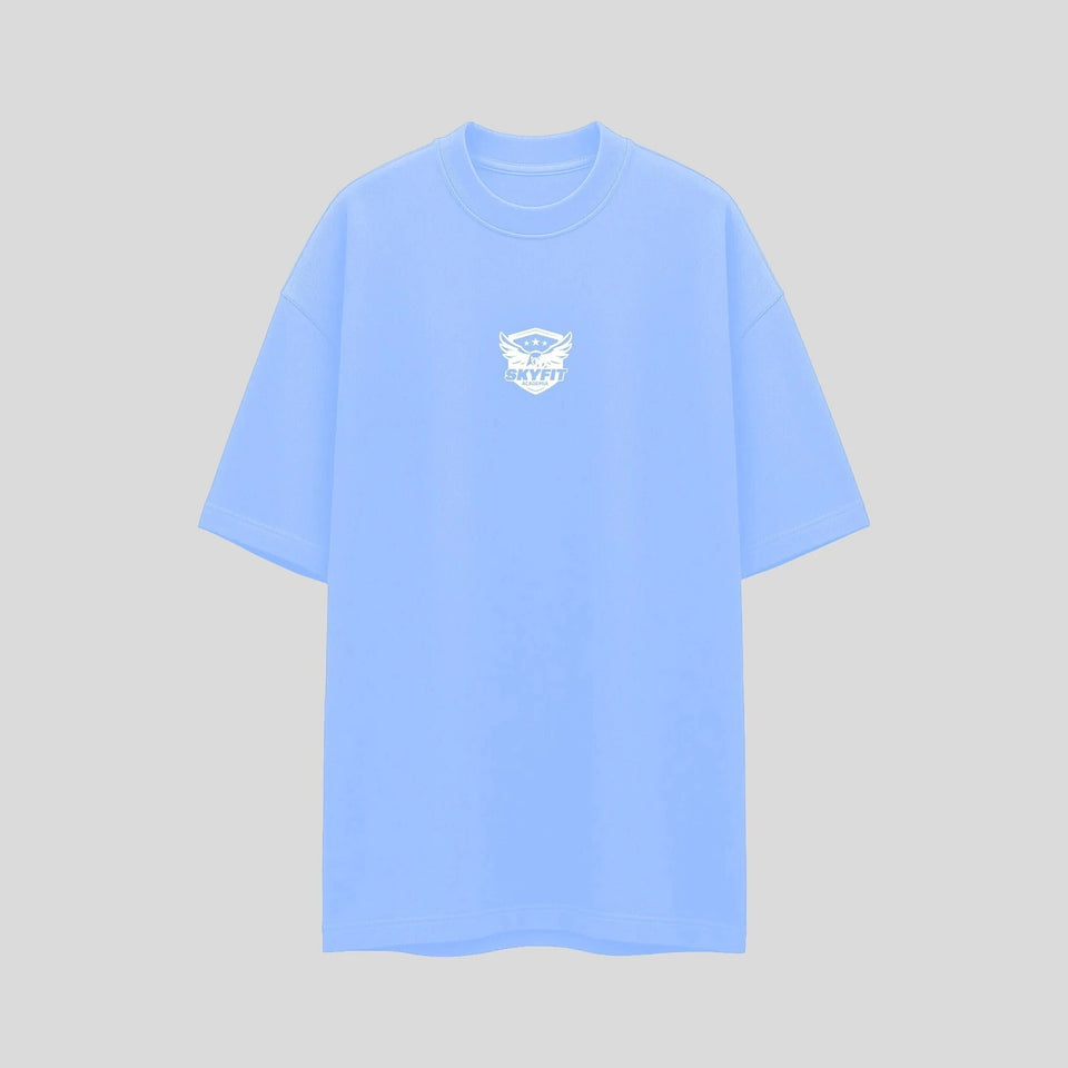 Camiseta Oversized Sky Águia - Azul Claro - Skyfit Monte Mor