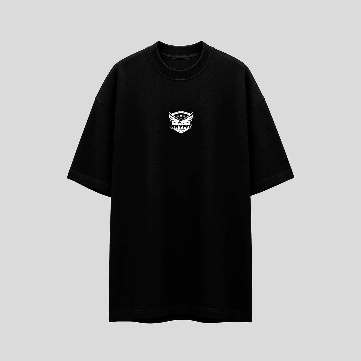 Camiseta Oversized Sky College - Preto - Skyfit Monte Mor