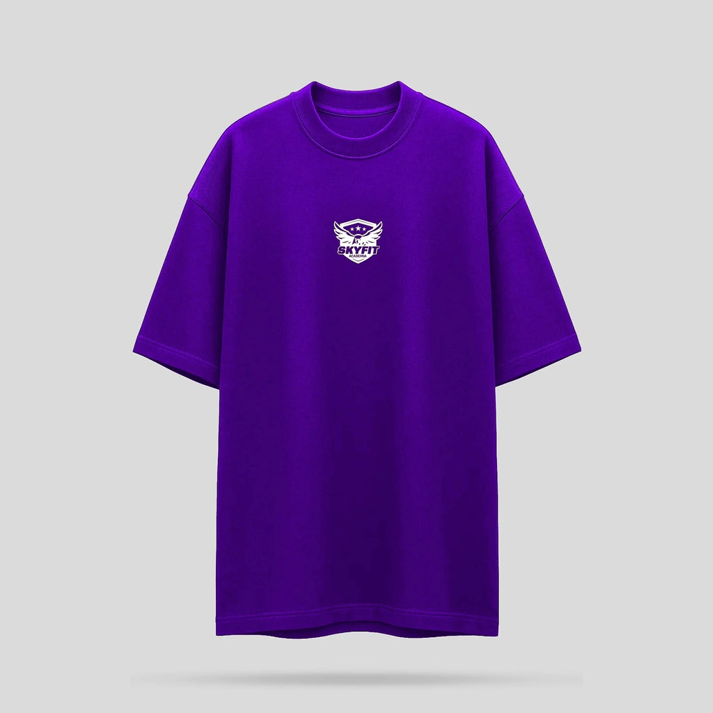 Camiseta Oversized Sky College - Roxo - Skyfit Monte Mor