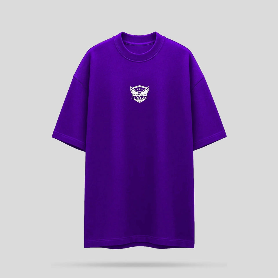 Camiseta Oversized Sky College - Roxo - Skyfit Monte Mor
