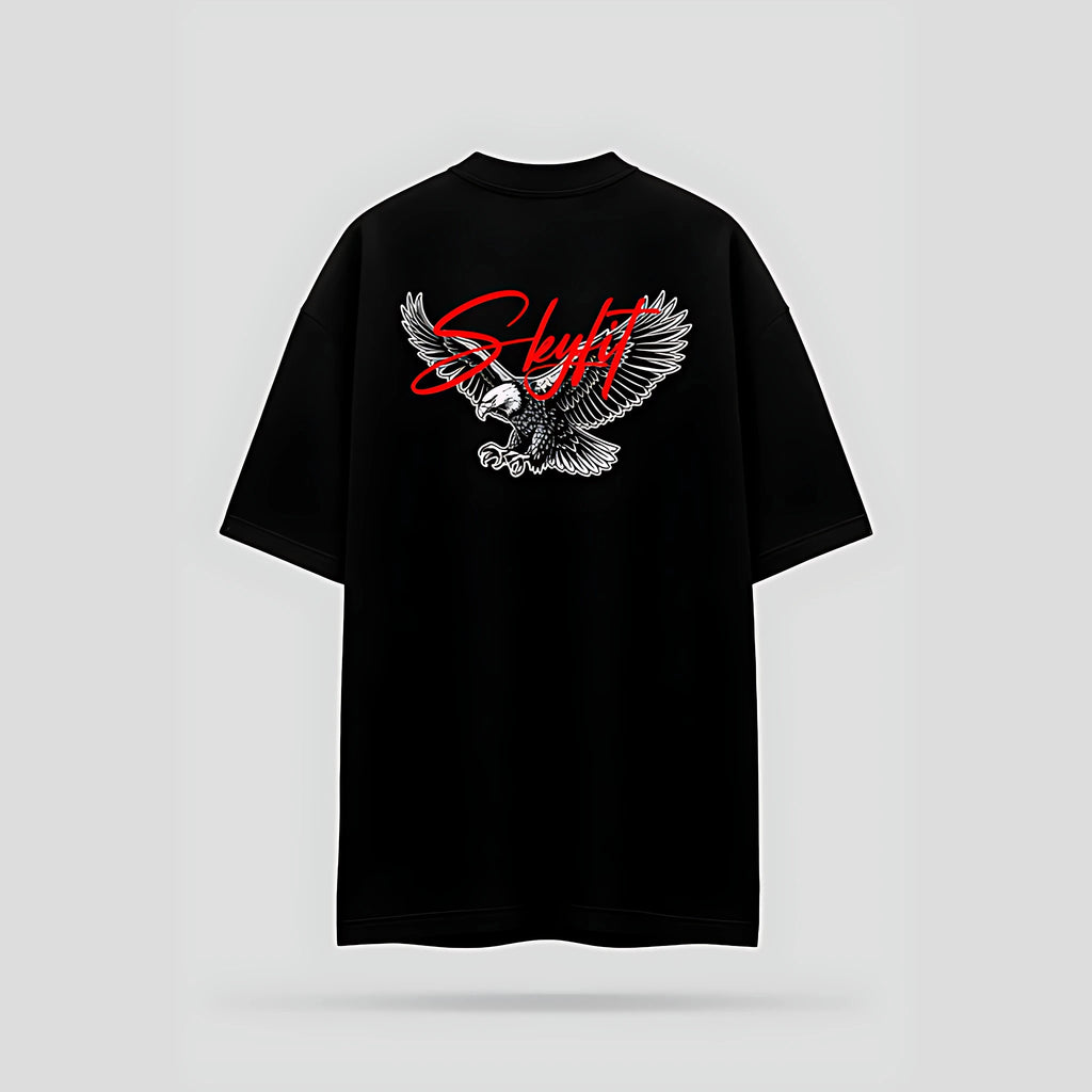 Camiseta Oversized Skyfit Sign - Preto - Skyfit Monte Mor