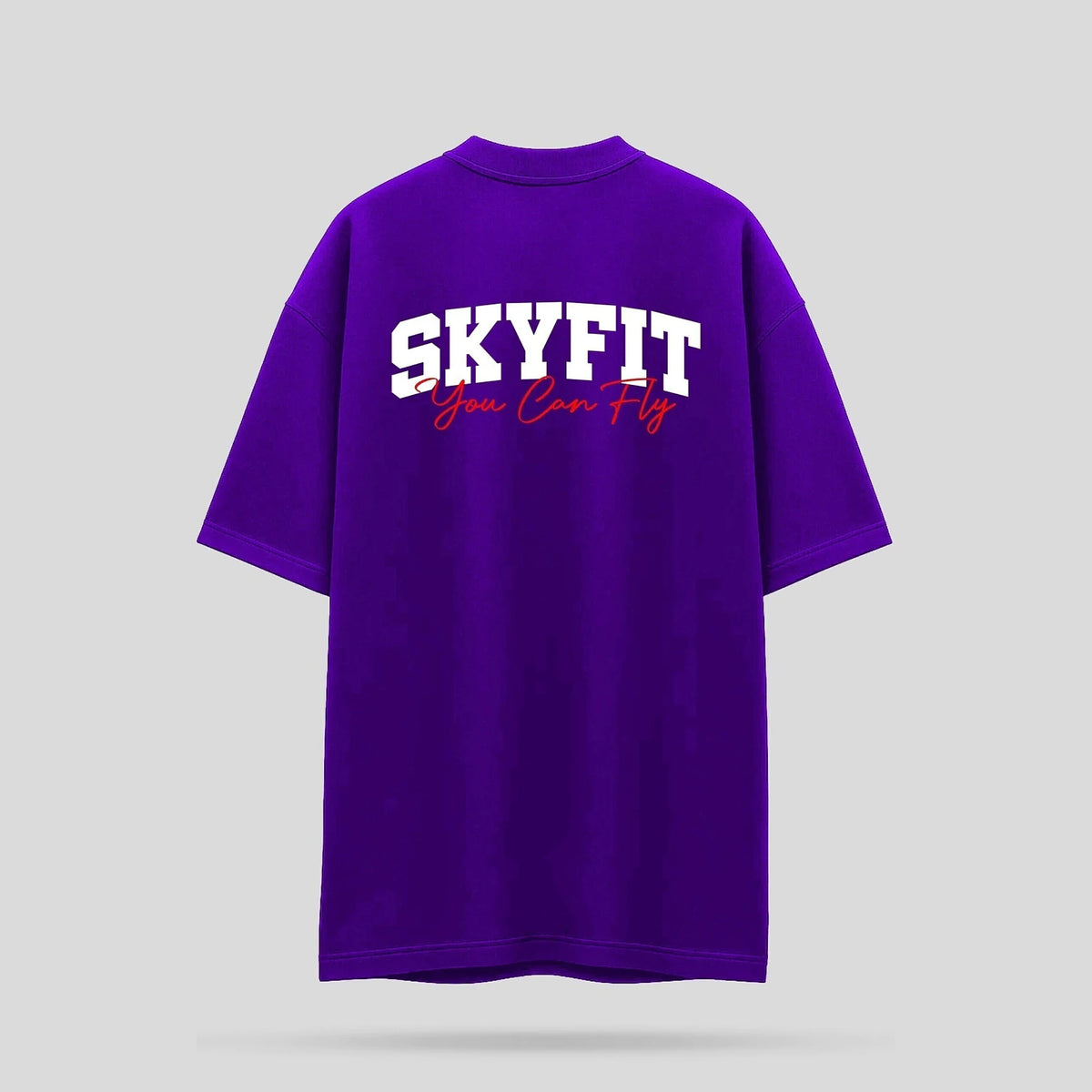 Camiseta Oversized Sky College - Roxo - Skyfit Monte Mor