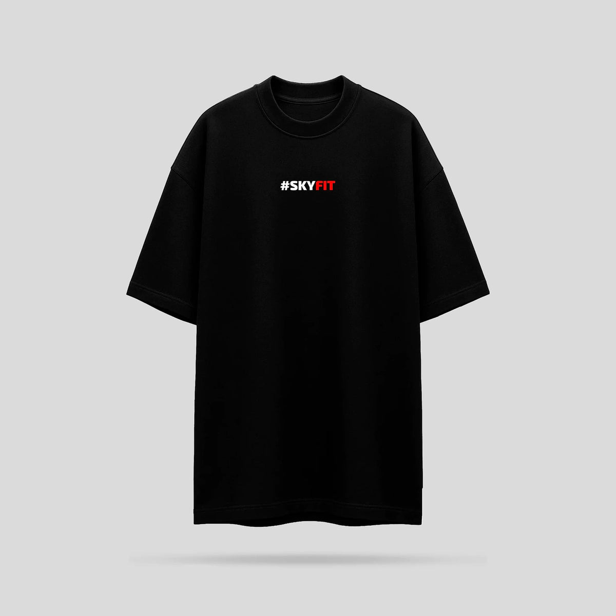Camiseta Oversized Skyfit Provado Em Chamas - Preto - Skyfit Monte Mor