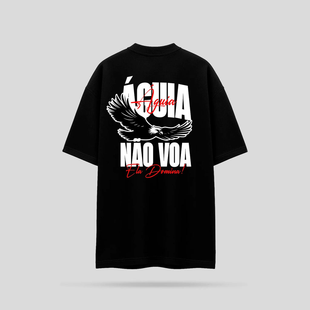 Camiseta Oversized Skyfit Águia Domina - Preto - Skyfit Monte Mor