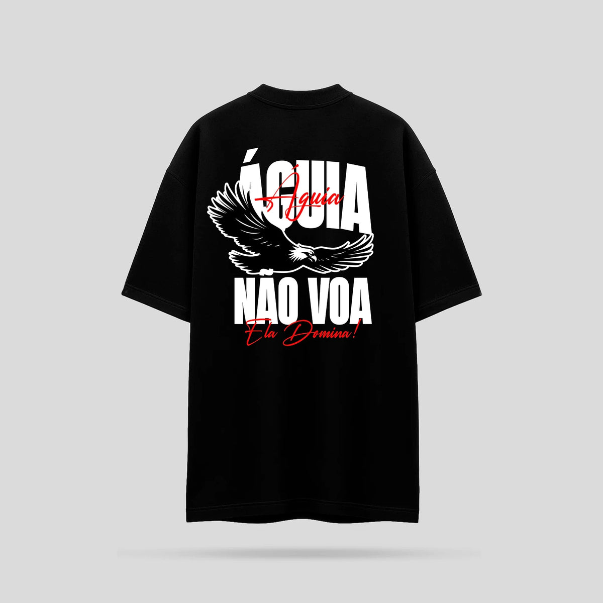 Camiseta Oversized Skyfit Águia Domina - Preto - Skyfit Monte Mor