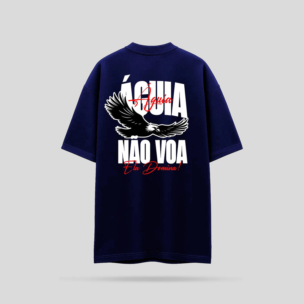 Camiseta Oversized Skyfit Águia Domina - Marinho - Skyfit Monte Mor