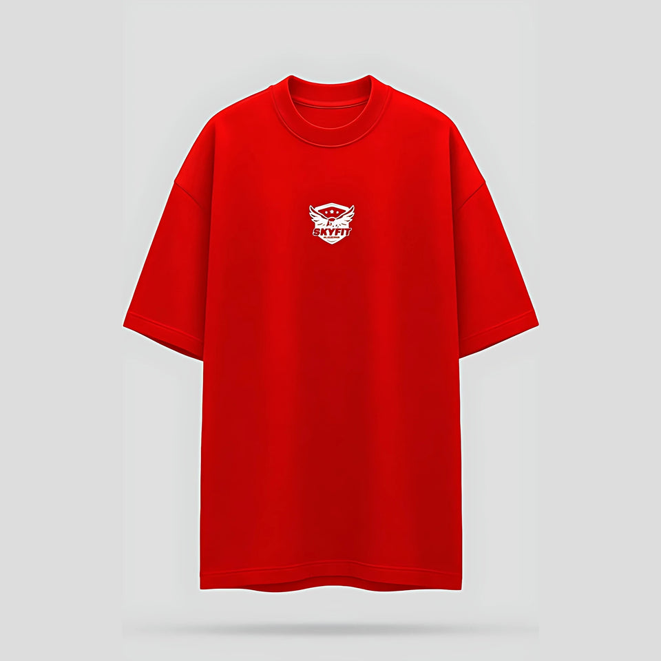 Camiseta Oversized Sky Águia - Vermelho - Skyfit Monte Mor