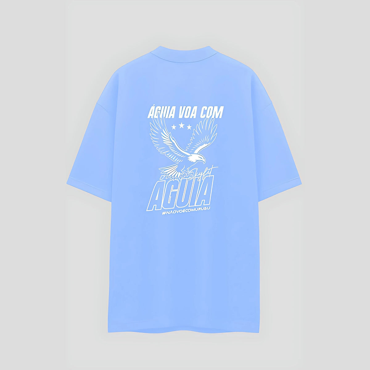 Camiseta Oversized Sky Águia - Azul Claro - Skyfit Monte Mor