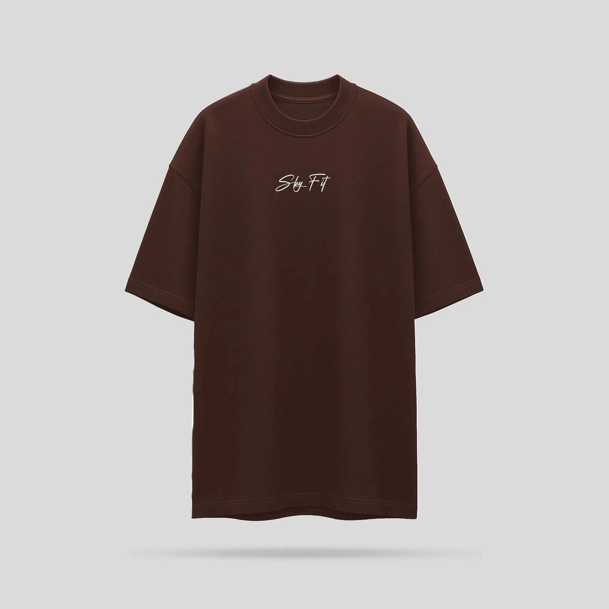 Camiseta Oversized Skyfit Leg Day - Marrom - Skyfit Monte Mor