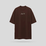 Camiseta Oversized Skyfit Leg Day - Marrom