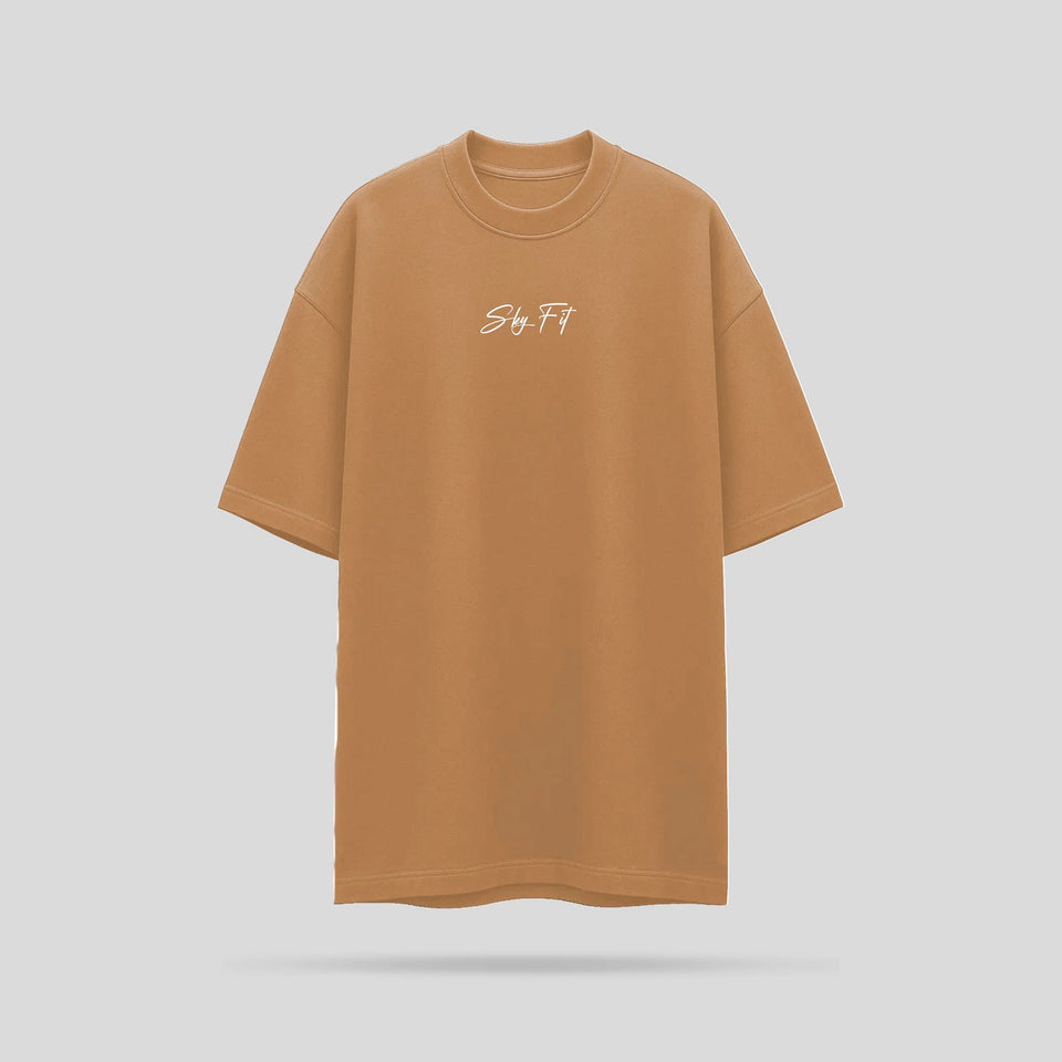 Camiseta Oversized Skyfit Arm Day - Areia - Skyfit Monte Mor