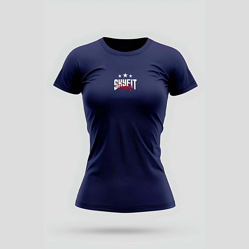 Camiseta Babylook Skyfit Training - Marinho - Skyfit Monte Mor