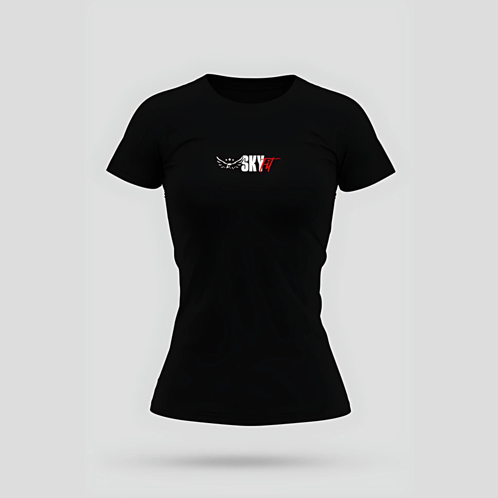 Camiseta Babylook Skyfit Brasão - Preto - Skyfit Monte Mor