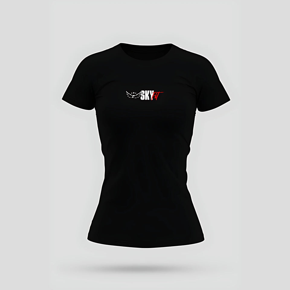 Camiseta Babylook Skyfit Brasão - Preto - Skyfit Monte Mor