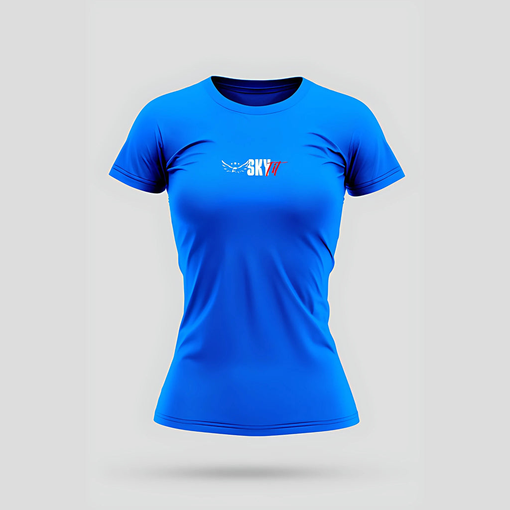 Camiseta Babylook Skyfit Brasão - Azul Claro - Skyfit Monte Mor