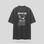 Camiseta Oversized Sky Águia - Chumbo - Skyfit Monte Mor