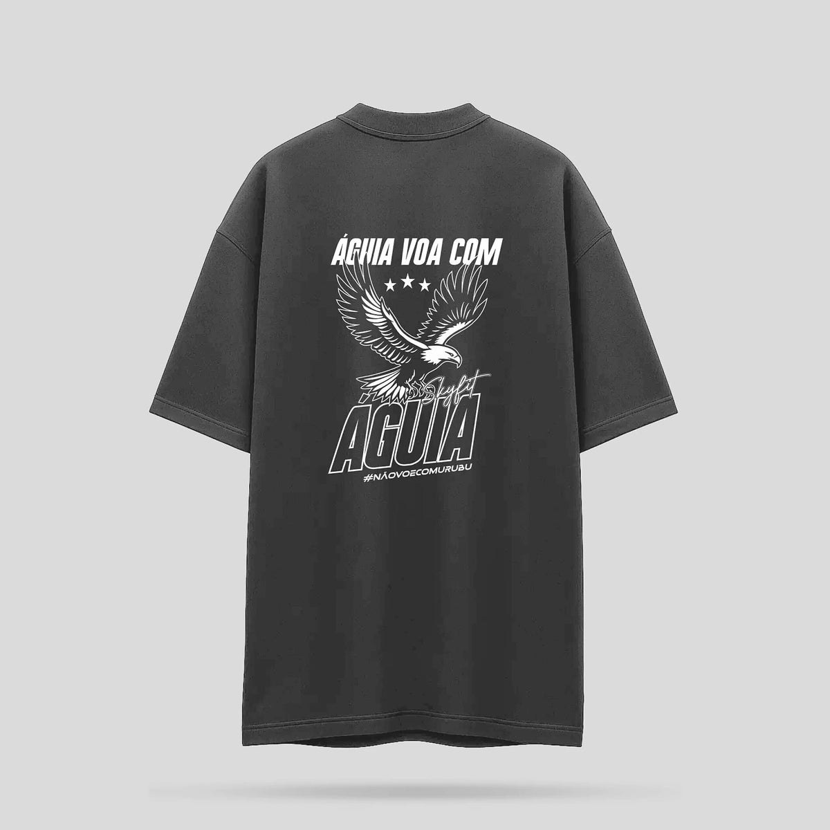 Camiseta Oversized Sky Águia - Chumbo - Skyfit Monte Mor