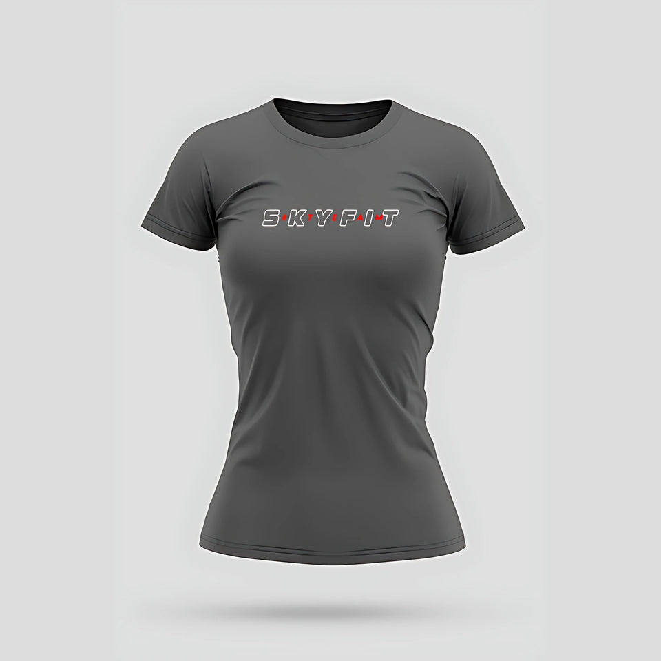 Camiseta Babylook Skyfit Team - Chumbo - Skyfit Monte Mor