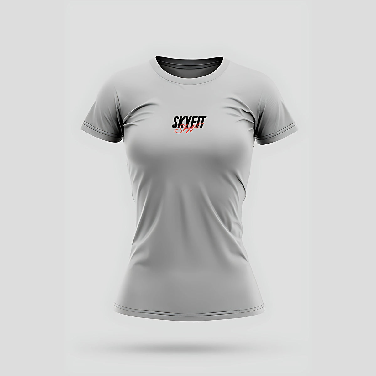 Camiseta Babylook Skyfit Block - Cinza Claro - Skyfit Monte Mor