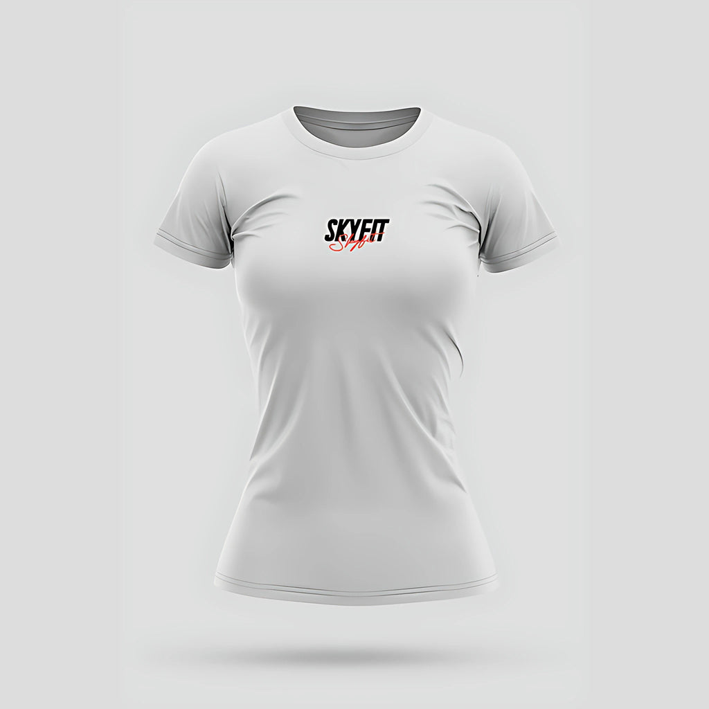 Camiseta Babylook Skyfit Block - Branco - Skyfit Monte Mor