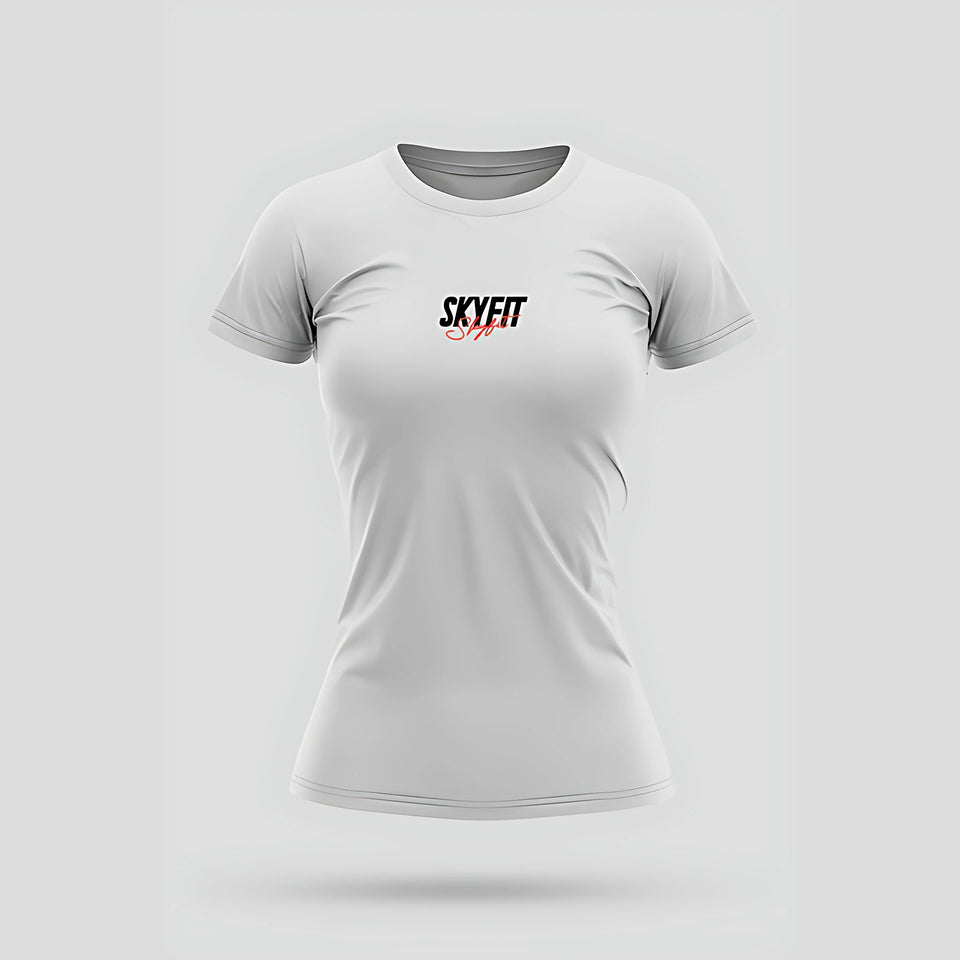 Camiseta Babylook Skyfit Block - Branco - Skyfit Monte Mor
