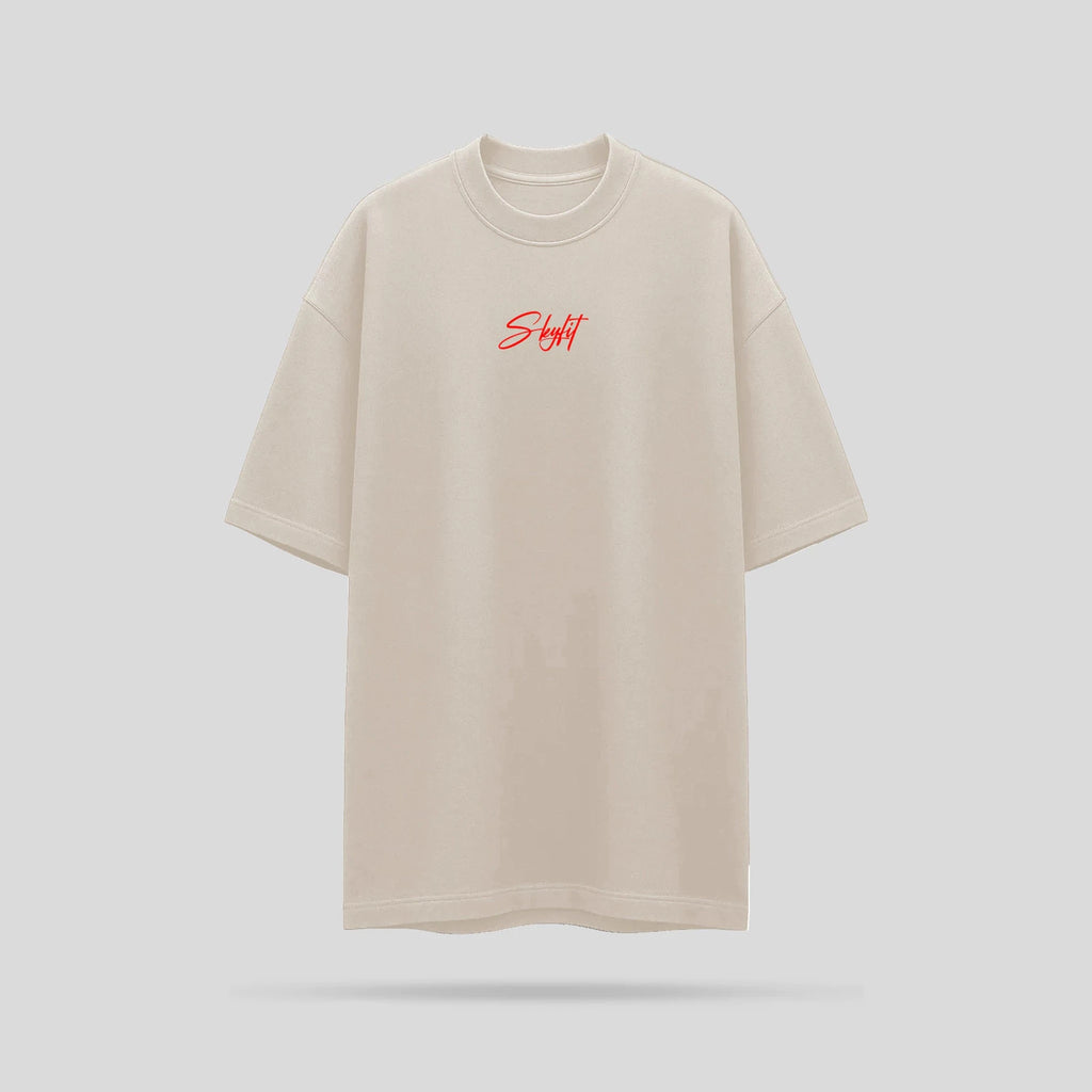 Camiseta Oversized Skyfit Sign - Off White - Skyfit Monte Mor