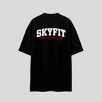 Camiseta Oversized Sky College - Preto - Skyfit Monte Mor