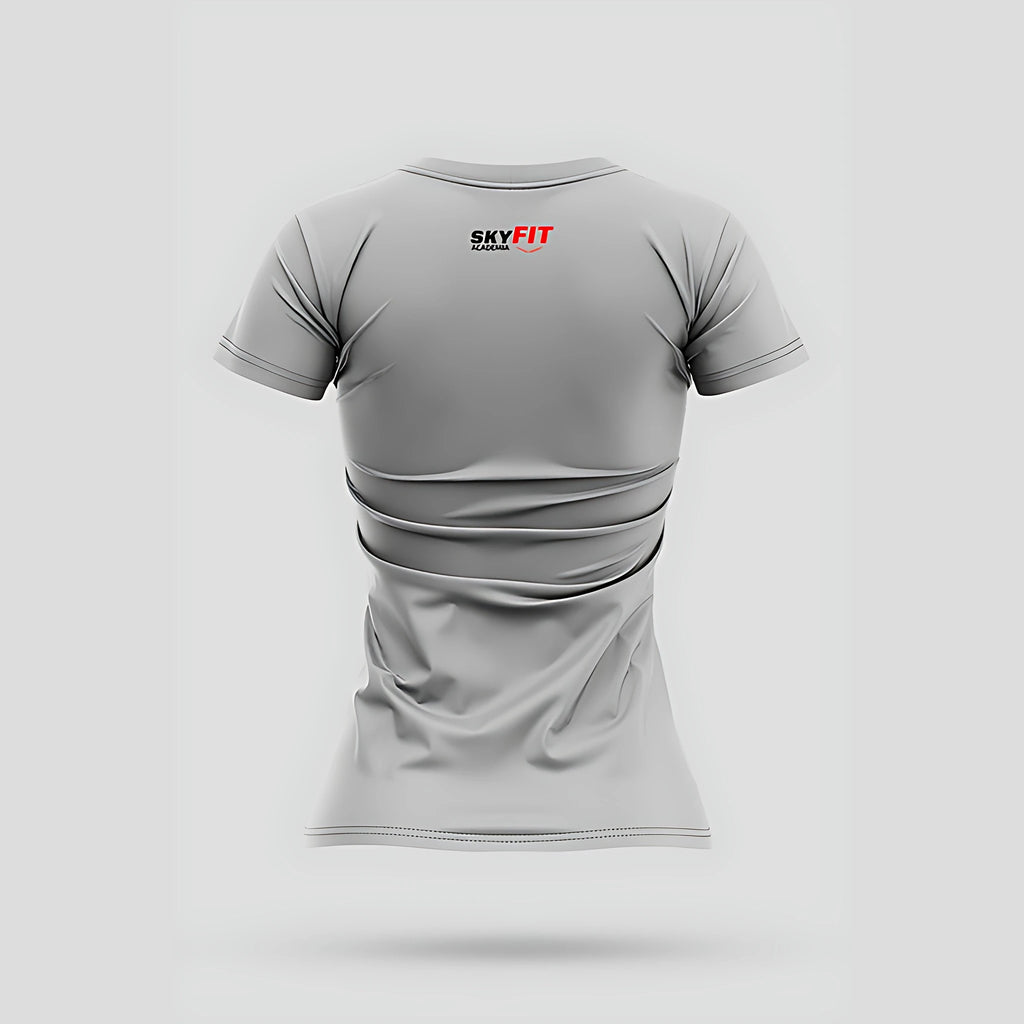 Camiseta Babylook Skyfit Block - Cinza Claro - Skyfit Monte Mor