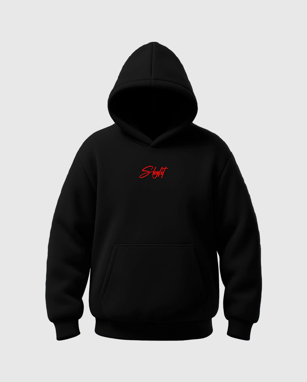 Blusa De Moletom Sky Sign- Preto