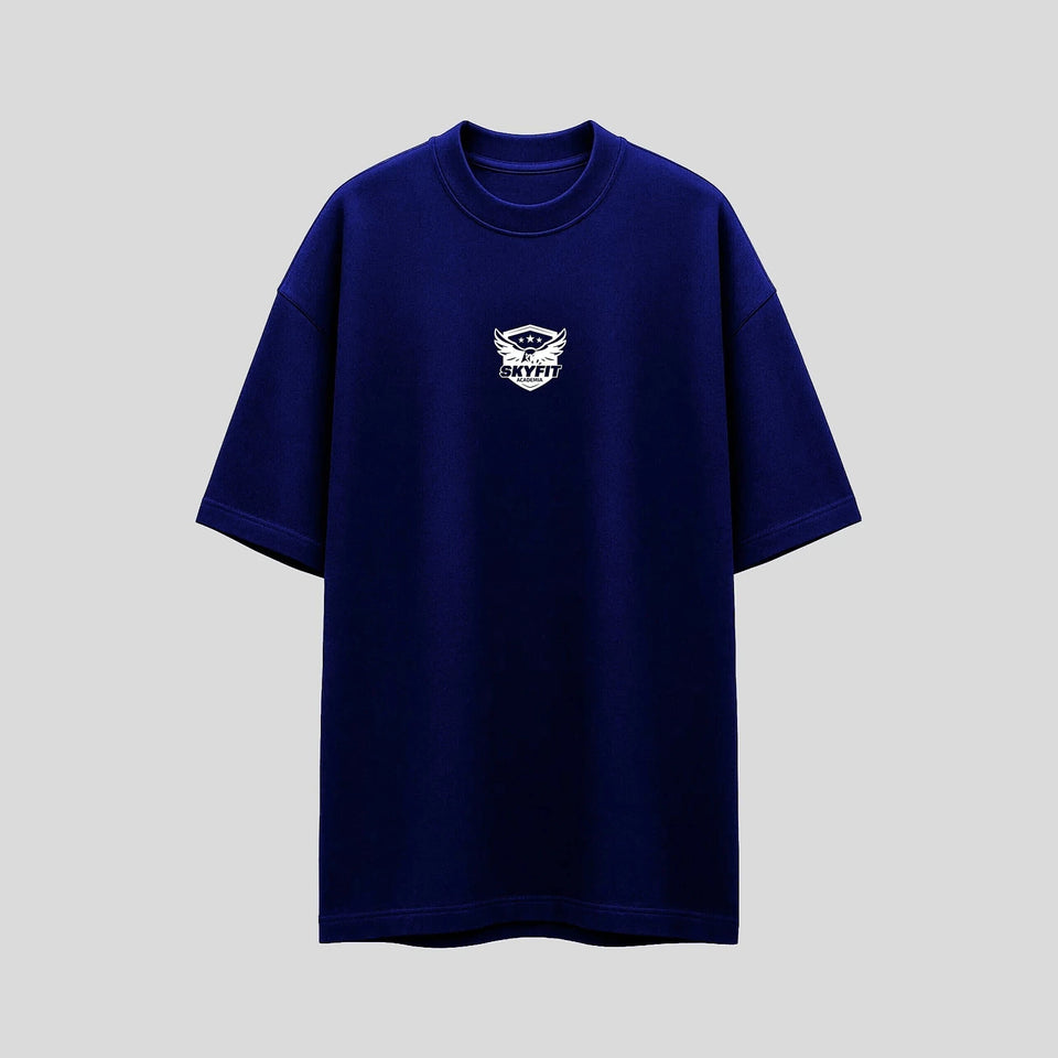 Camiseta Oversized Sky College - Marinho - Skyfit Monte Mor