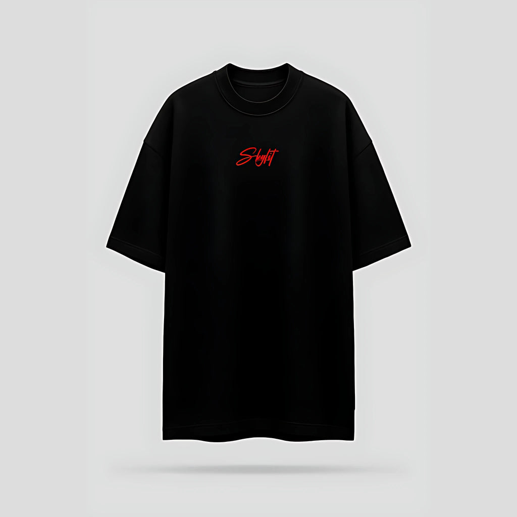 Camiseta Oversized Skyfit Sign - Preto - Skyfit Monte Mor