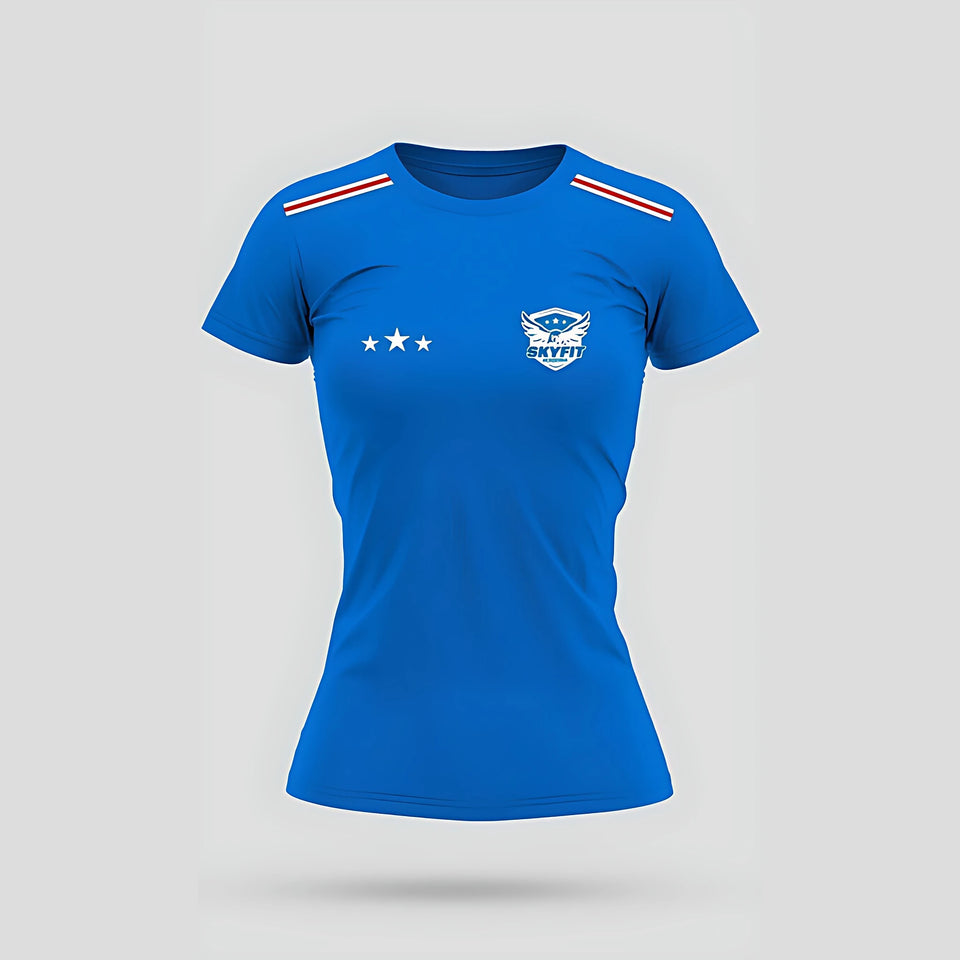 Camiseta Skyfit Alunos Feminino - Azul Claro - Skyfit Monte Mor