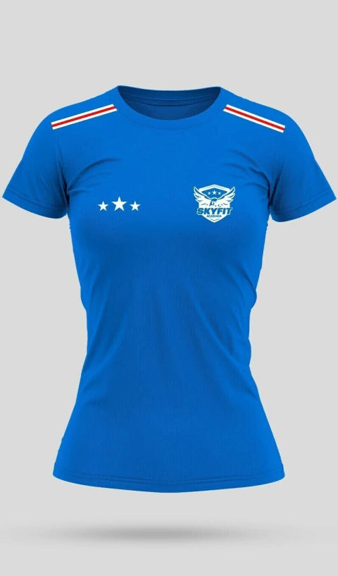 Camiseta Tradicional Babylook - Azul Claro