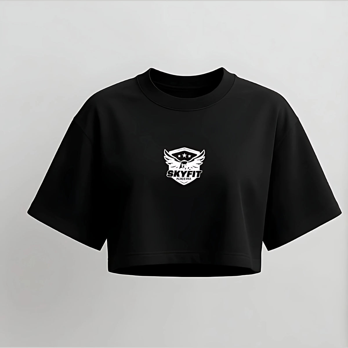 Cropped Oversized Skyfit Alunos - Preto - Skyfit Monte Mor