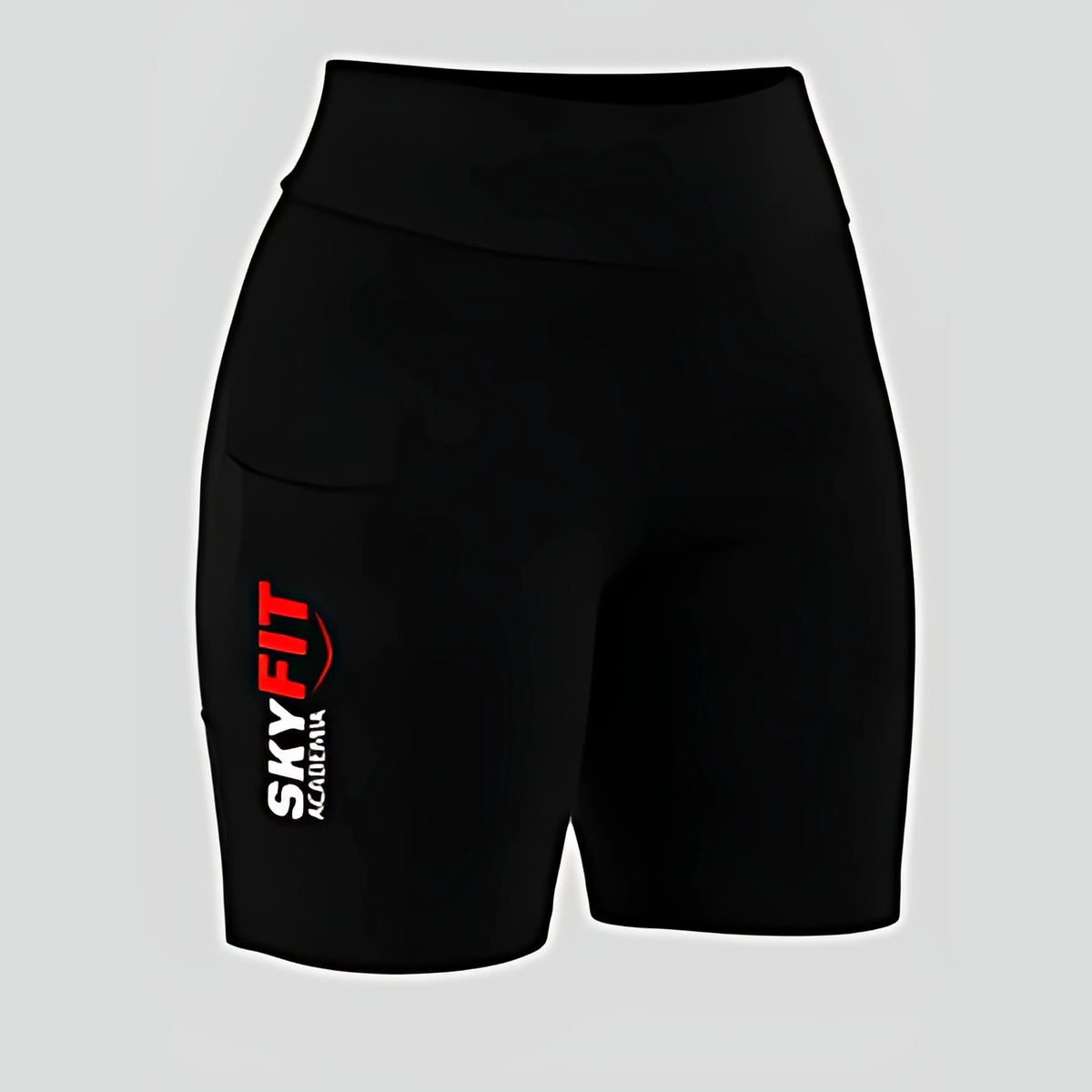 Shorts com Bolso Sky Tradicional - Preto - Skyfit Monte Mor