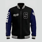 Blusa College Sky - Preto/Azul Marinho - Skyfit Monte Mor