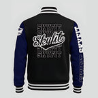Blusa College Sky - Preto/Azul Marinho - Skyfit Monte Mor