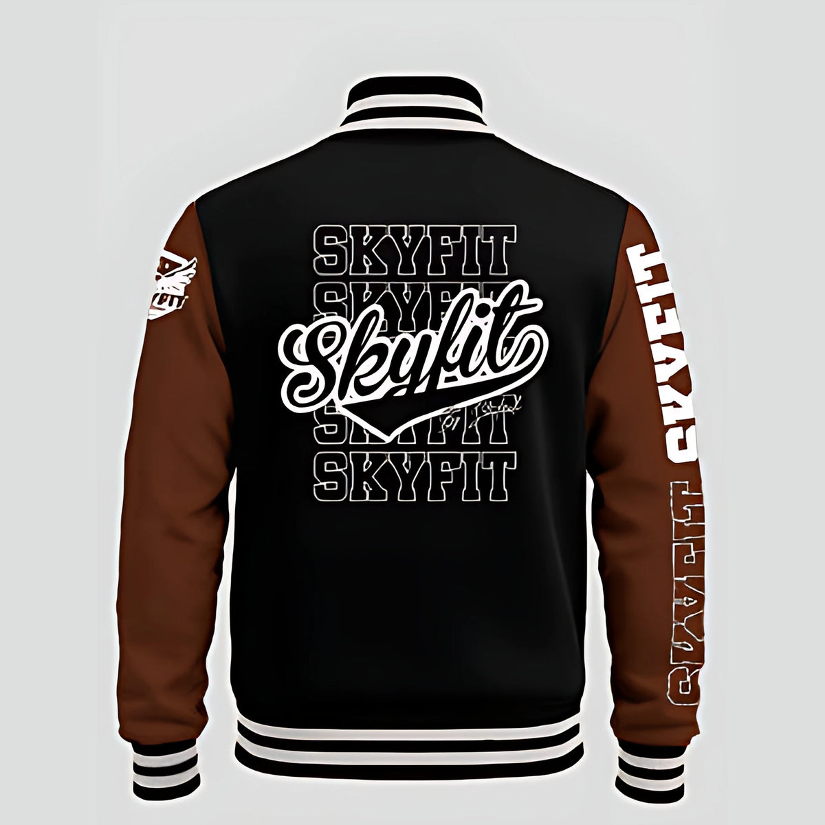 Blusa College Sky - Marrom/Preto - Skyfit Monte Mor