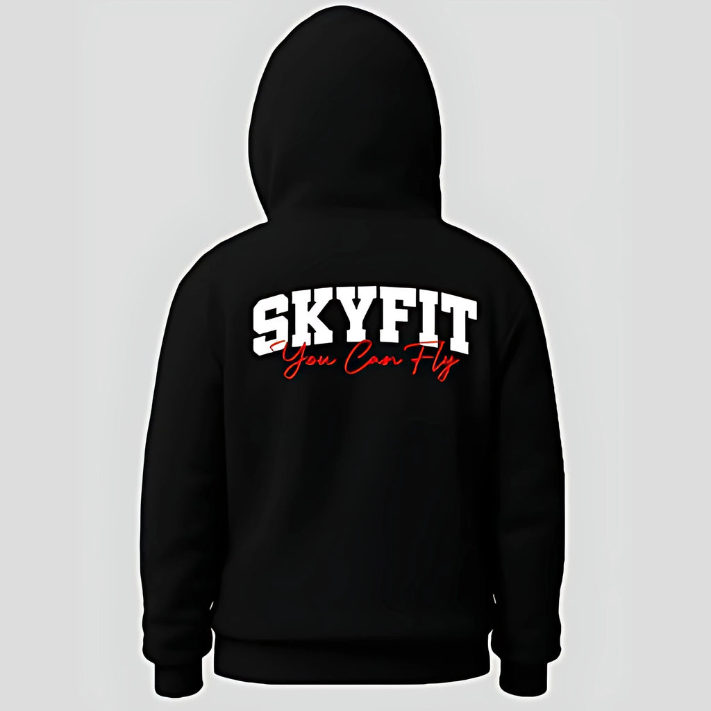Moletom Canguru Sky College - Preto - Skyfit Monte Mor