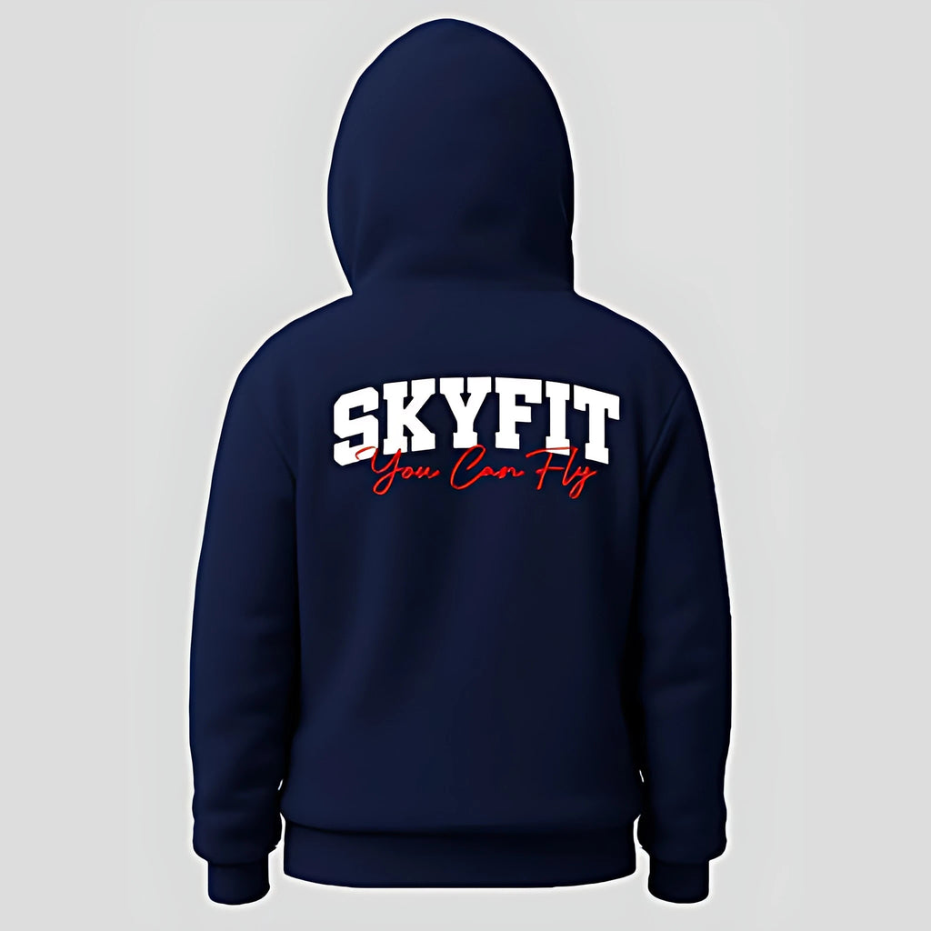 Moletom Canguru Sky College - Azul Marinho - Skyfit Monte Mor