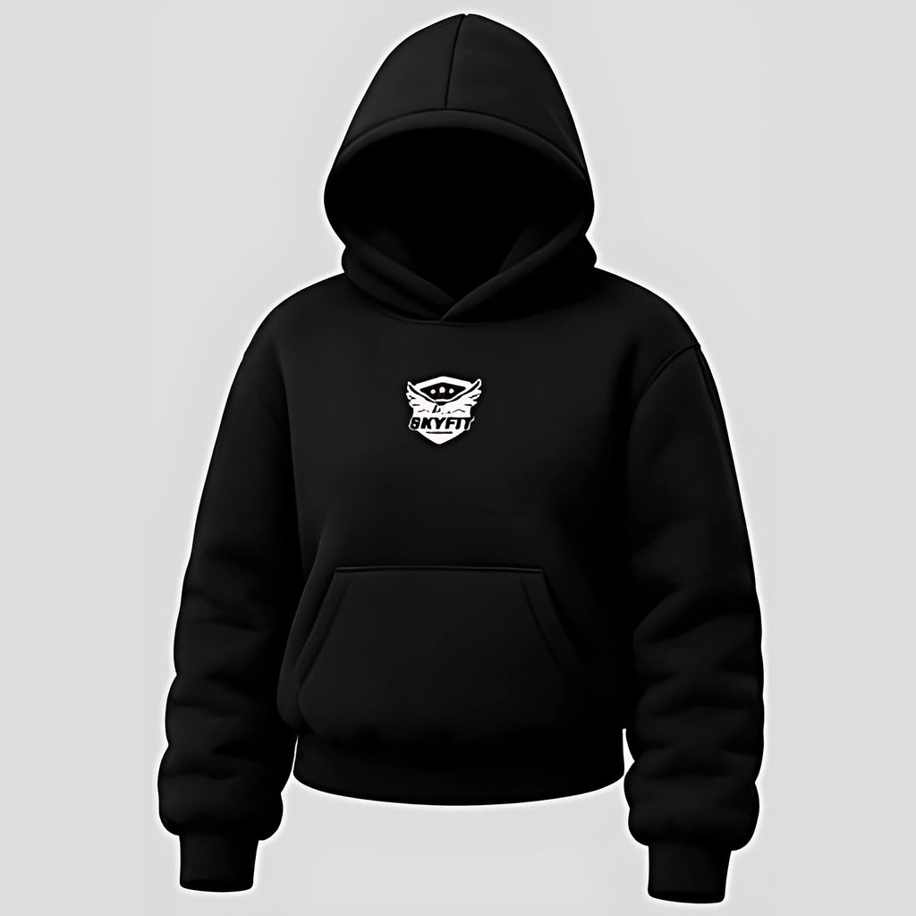 Moletom Canguru Sky Tradicional Feminino - Preto - Skyfit Monte Mor