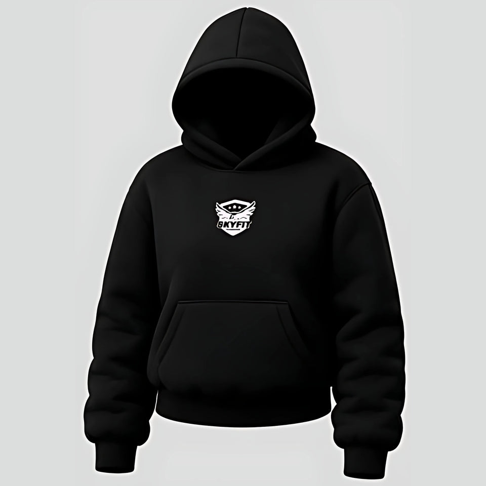 Moletom Canguru Sky Tradicional Feminino - Preto - Skyfit Monte Mor