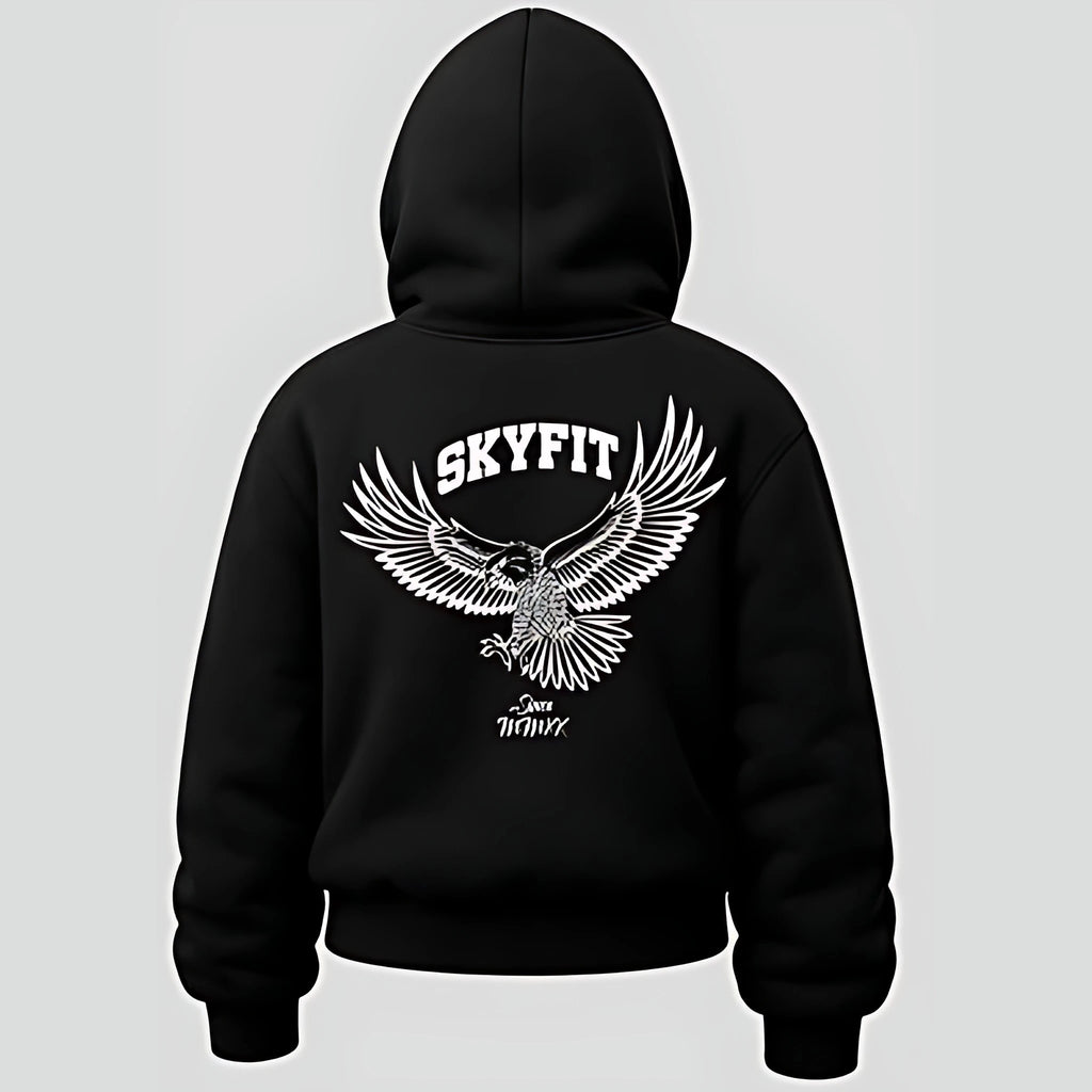 Moletom Canguru Sky Tradicional Feminino - Preto - Skyfit Monte Mor
