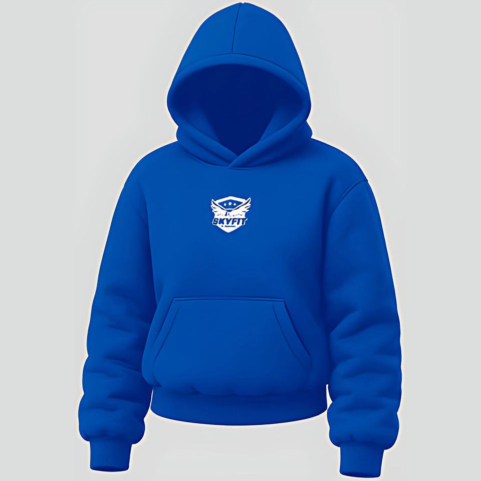 Moletom Canguru Sky Tradicional Feminino - Azul Claro - Skyfit Monte Mor