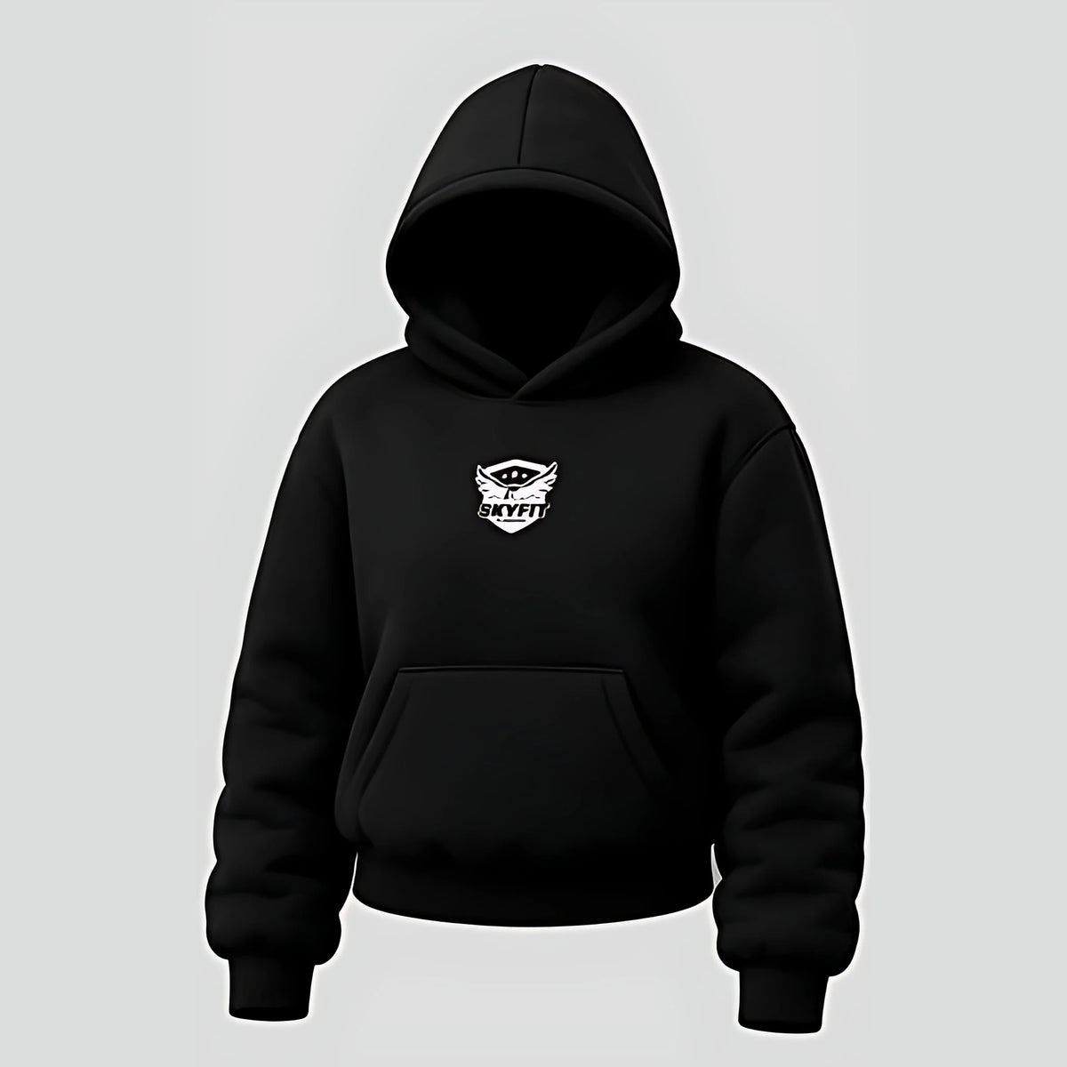 Moletom Canguru Sky College Feminino - Preto - Skyfit Monte Mor