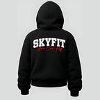 Moletom Canguru Sky College Feminino - Preto - Skyfit Monte Mor