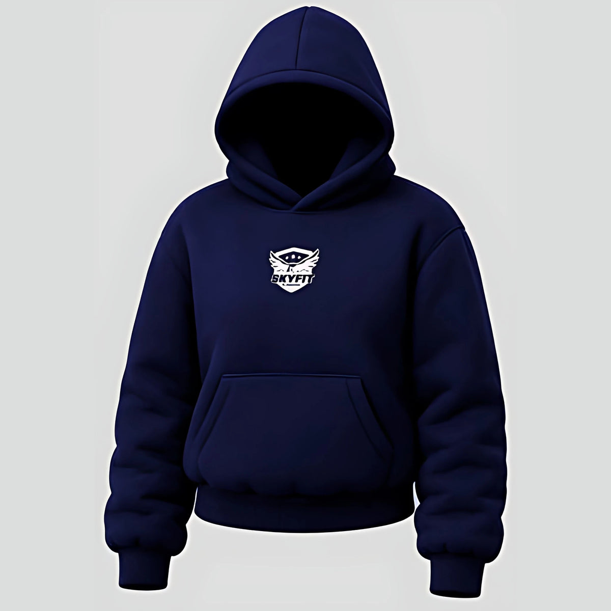 Moletom Canguru Sky College Feminino - Azul Marinho - Skyfit Monte Mor