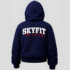 Moletom Canguru Sky College Feminino - Azul Marinho - Skyfit Monte Mor