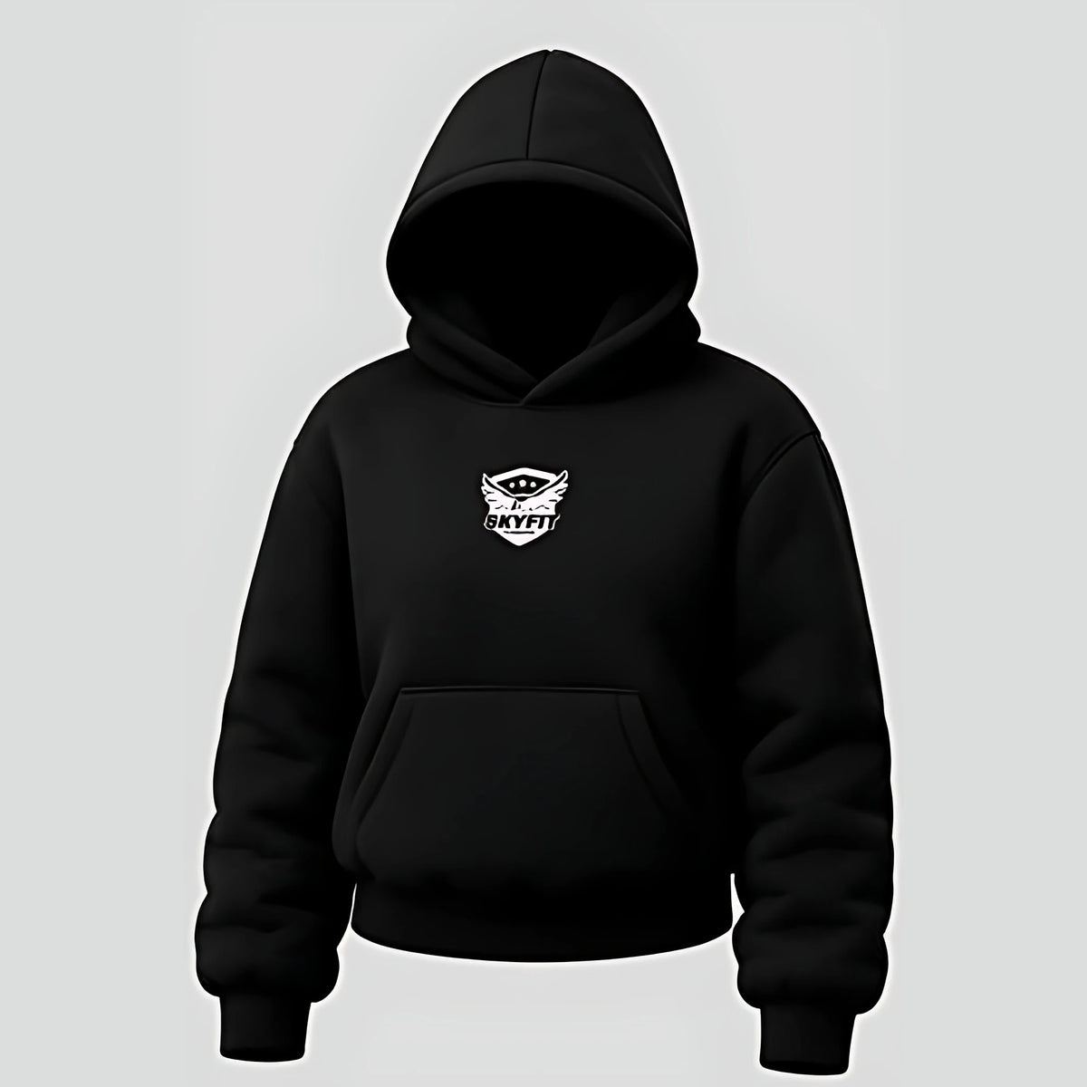 Moletom Canguru Sky Águia Feminino - Preto - Skyfit Monte Mor