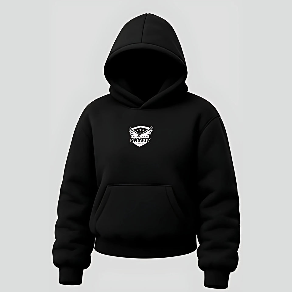 Moletom Canguru Sky Águia Feminino - Preto - Skyfit Monte Mor